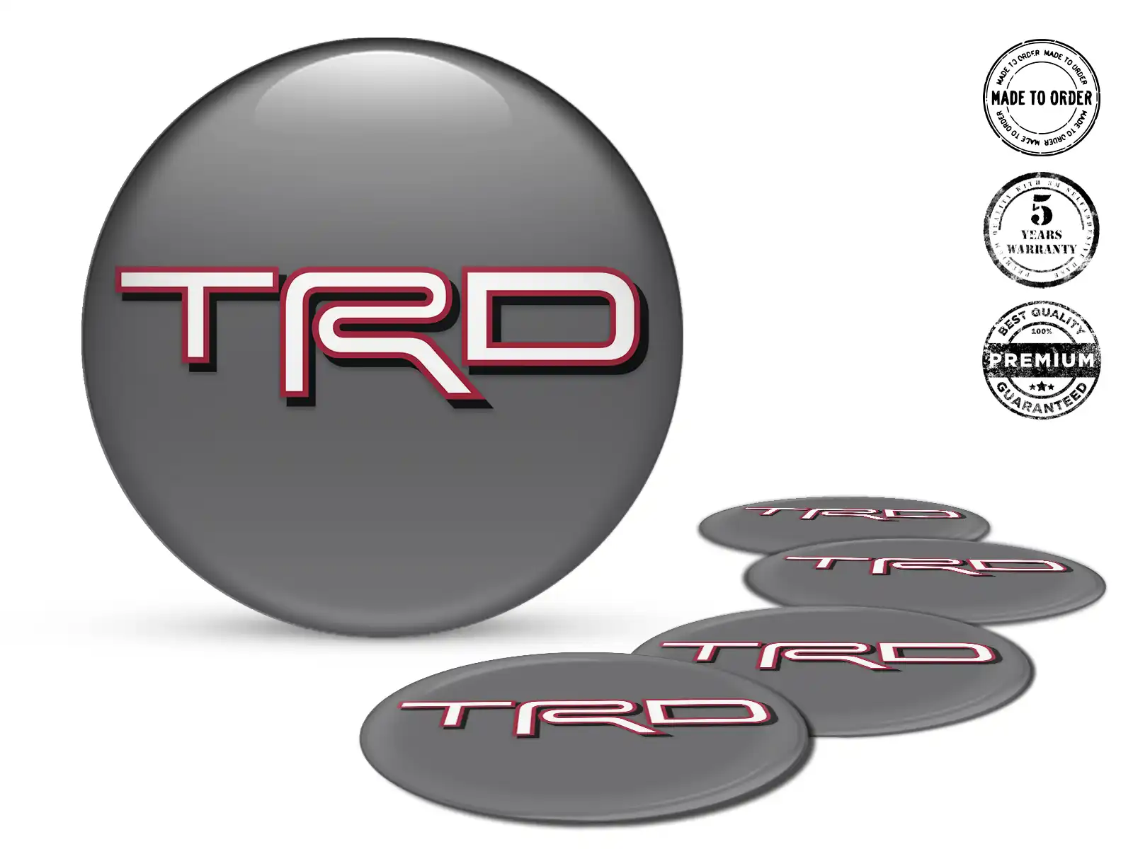 Toyota TRD Pegatinas Bombadas Tuning Vector Flujo Radiante